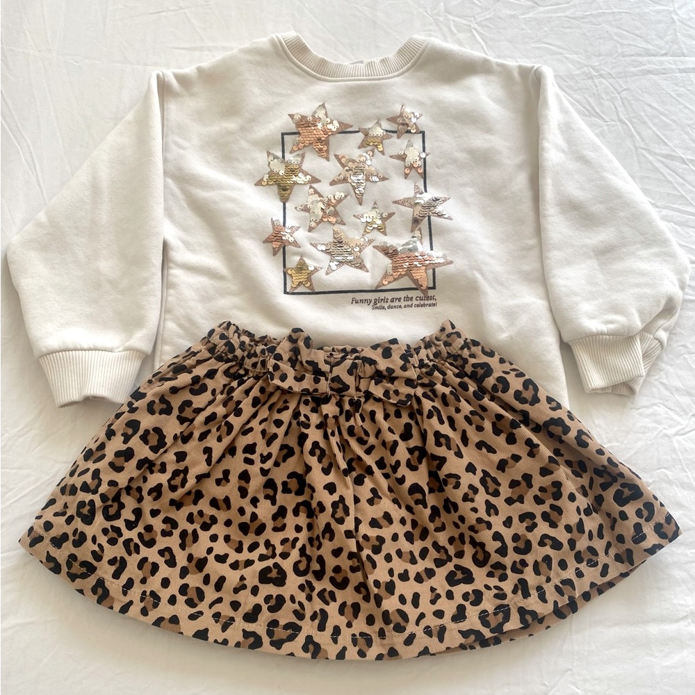Sweater and skirt set
